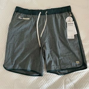 NWT Vuori Mens Linen Banks Shorts XL